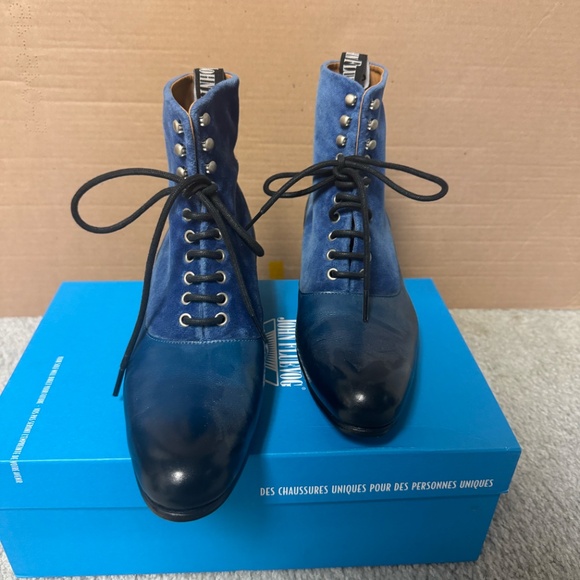 FOX & FLUEVOG EUGENE POSH LACE-UP BOOTS - Picture 2 of 5